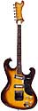 Avalon AV-27, 2 pickup electric guitar solid body tobaccoburst, made in Japan - The Shaggs model circa 1968