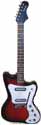 Silvertone Danelectro 1950's black Coke Bottle headstock