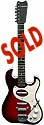 Silvertone Danelectro 1457 - amp in case SOLD