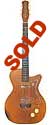 Danelectro U2, two pickup, electric guitar, semi-hollow body, copper, masonite body, lipstick pickups, made in 1957