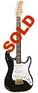 Fender Stratocaster Elite - Robert Quine's 1983 3 pickup black solid body gold hardware including a package of Robert Quine collectables