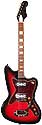 Silvertone -Harmony-made - 1478 solid body electric guitar with whammy bar circa 1965