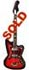 Silvertone -Harmony-made - 1478 solid body electric guitar with whammy bar circa 1965