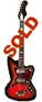 Silvertone -Harmony-made - 1478 solid body electric guitar with whammy bar circa 1965