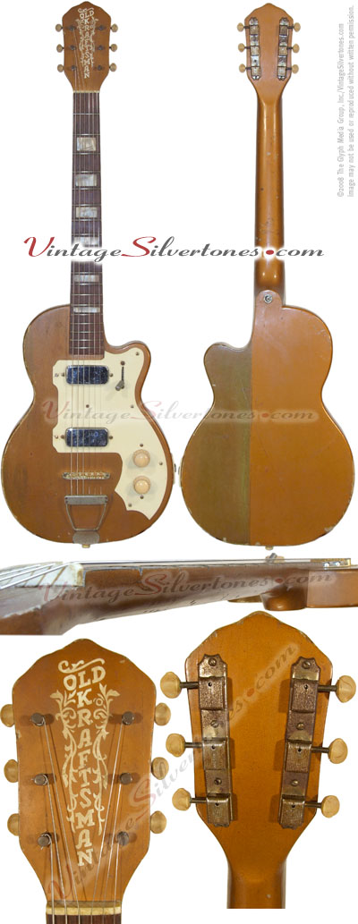 Kay - Old Kraftsman - K142, 2pu, copper, 1957, solid body, neck thru, made in Chicago, IL