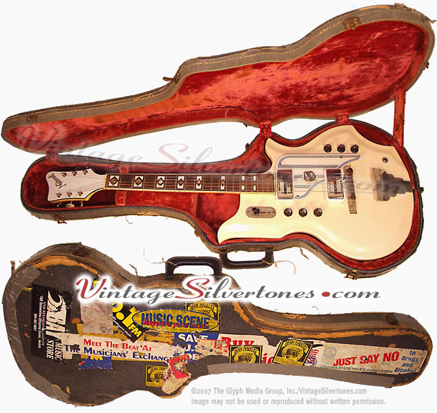 case for National Glenwood Val Pro99- electric guitar 3 pickups, made in Chicago 1962