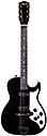 Silvertone 1420L - Harmony Stratotone - 2 pickup, black hollow body electric guitar made in Chicago IL USA circa 1961