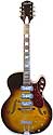 Silvertone-Harmony #1429L - 3 pickup tobaccoburst finish hollow body electric guitar 1959