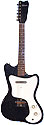 Silvertone 1451-Danelectro-made 1 pickup, electric guitar amp in case, 1966, black