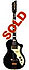 Silvertone Artist electric guitar with one single coil pickup in black with all gold hardware and original case made by Supro in 1958  Chicago IL