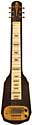 Silvertone lap steel model 1312 with original case - 1 pickup black/brown finish, gold hardware circa 1961