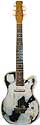 Silvertone-Danelectro U1/1317 - single pickup white/copper electric guitar