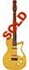 Silvertone 1303 made by Danelectro U2, two pickup, electric guitar, semi-hollow body, refinished in tan, masonite body, lipstick pickup, made in 1959