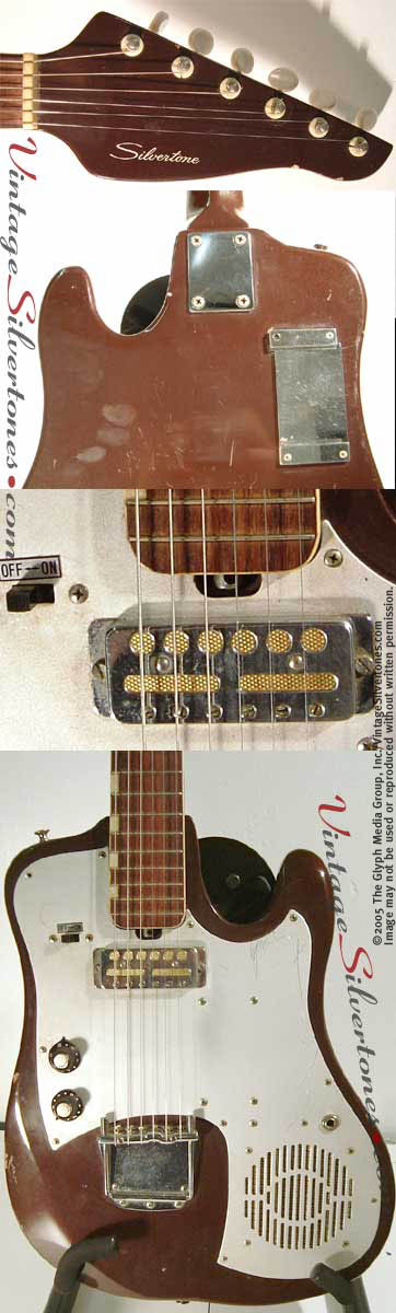 Silvertone TG1-details - Teisco Amp In Guitar