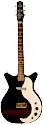 Danelectro 3011, black, finish, white pickguard, 1 lipstick style pickup, 1965 