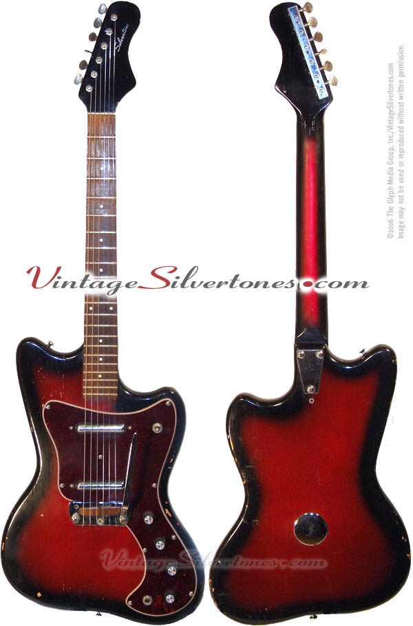 Silvertone - Danelectro-made - 1452 solid body electric guitar with whammy bar circa 1967