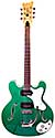 Mosrite CE, green, 2pu, double cutaway, hollow body, Mosrite tailpiece, 1966, California