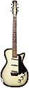 Silvertone 1305 Danelectro U3, made in NJ, rare, black white creamburst, 3 pickups, single cutaway 1958