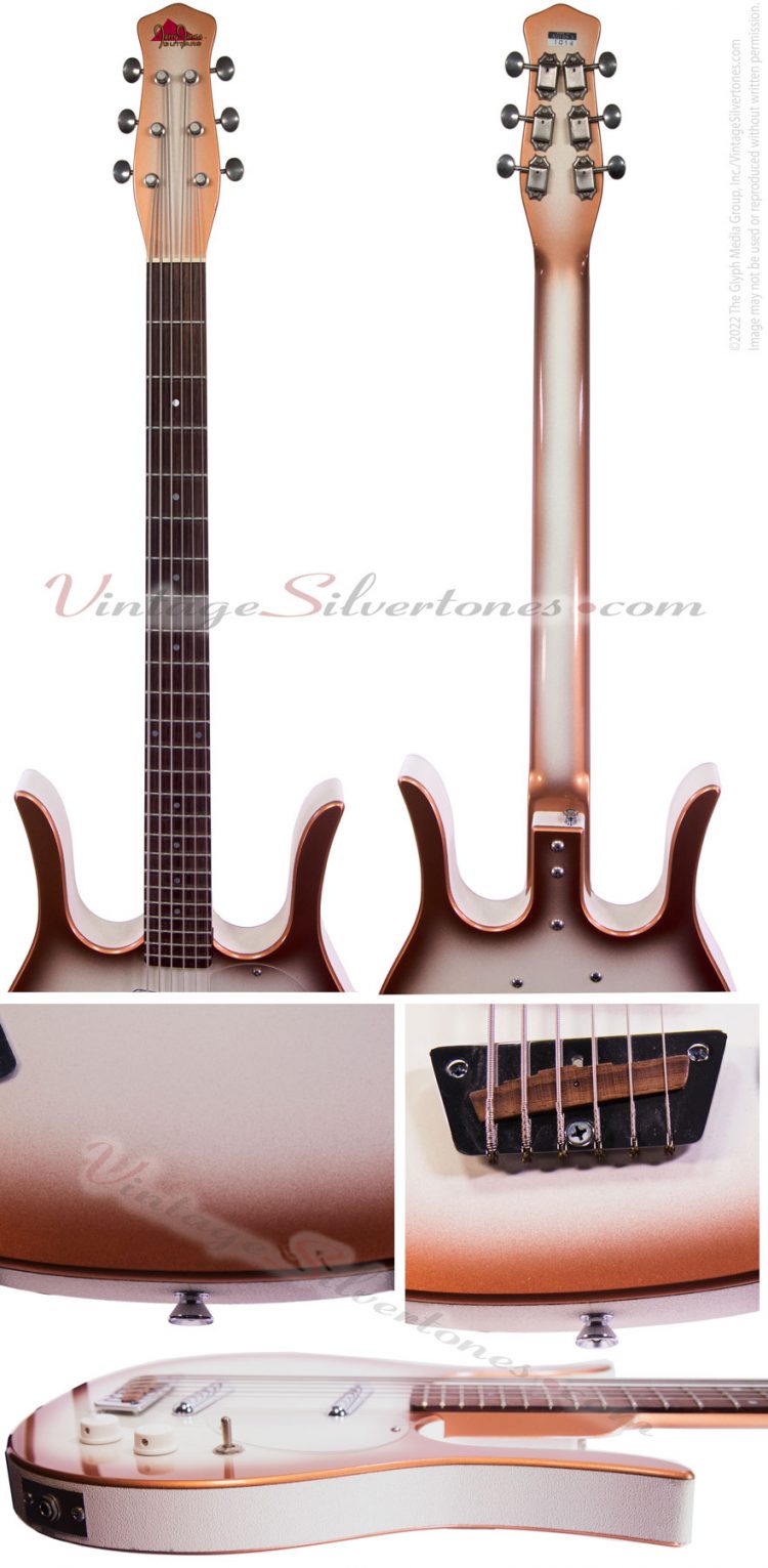 Jerry Jones Longhorn Bass6 electric guitar - neck details