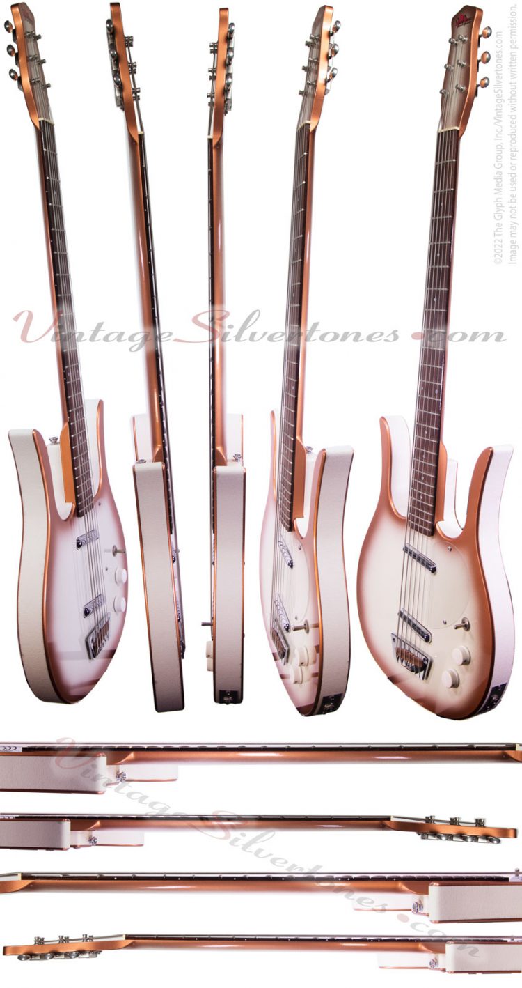 Jerry Jones Longhorn Bass6 electric guitar - side details