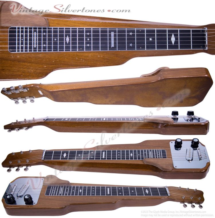 Magnatone G65-6W lap steel guitar - body details