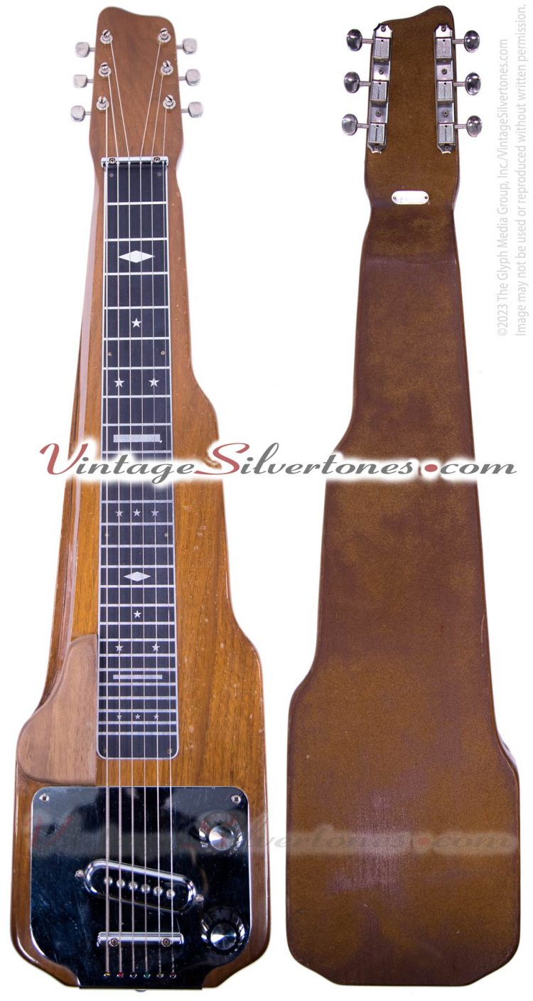 Magnatone G65-6W lap steel guitar - front/back