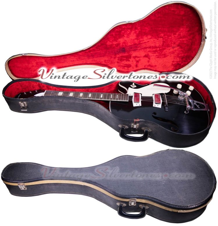 Silvertone 1446 electric guitar case details