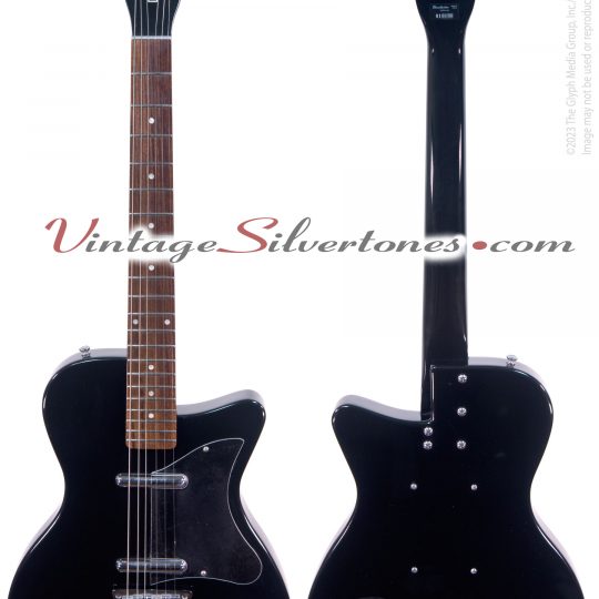 Danelectro U2/56 Pro electric guitar two pickups, black, made in Korea 2005 reissue - front/back