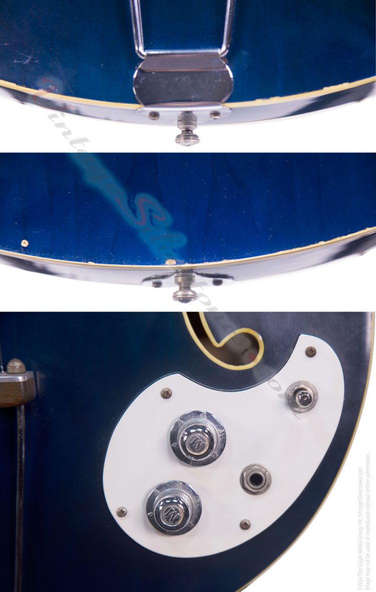 Mosrite Celebrity 3 - 2 pickups, blue circa 1968-details 2