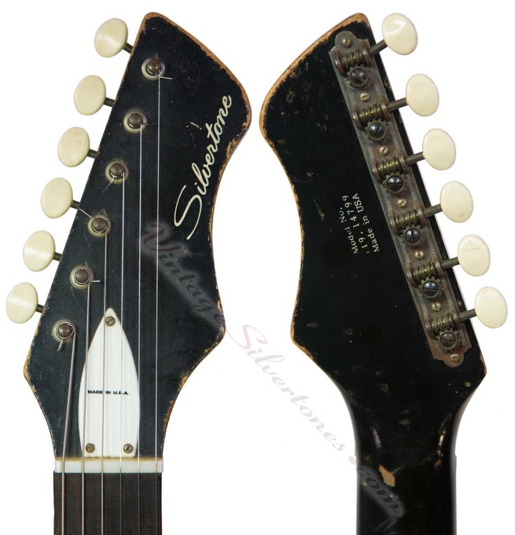 Silvertone 1479 guitar - headstock
