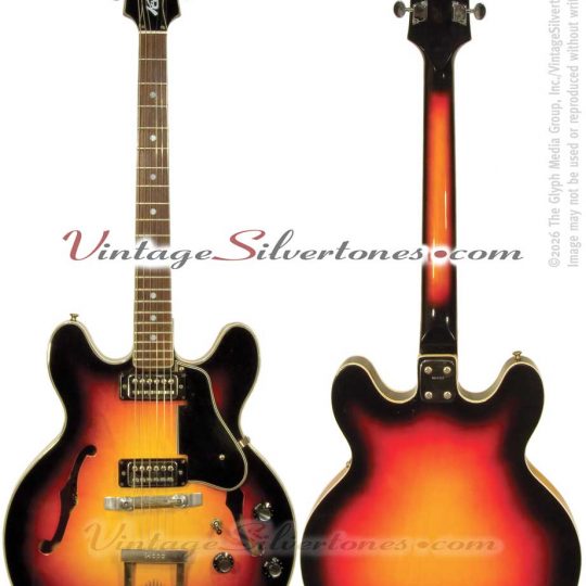 KAPA 506 - 2pu sunburst hollowbody Hyattsville, Maryland 1969.