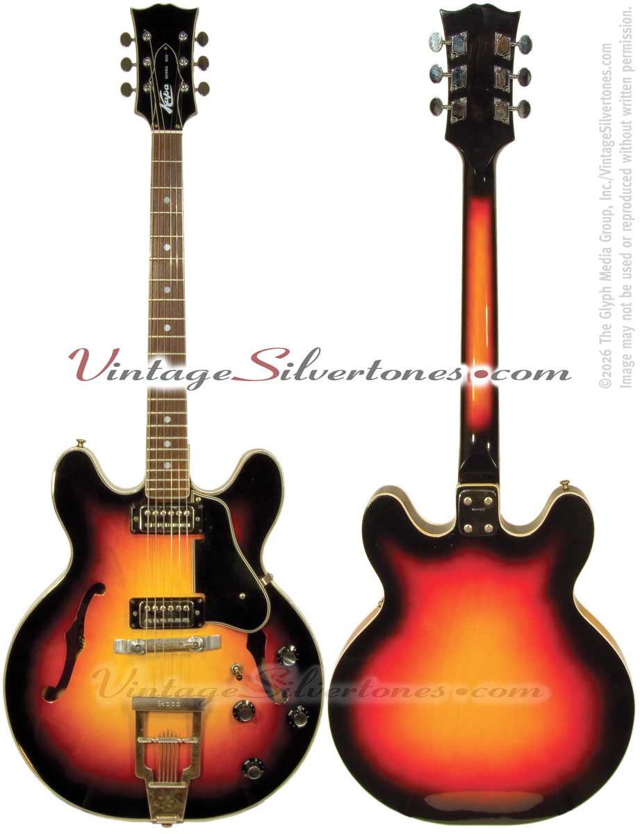 KAPA 506 - 2pu sunburst hollowbody Hyattsville, Maryland 1969.